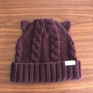 Neff cat maroon beanie